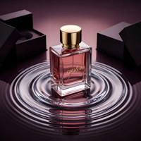 Flacon de parfum vide carré élégant haut de gamme en or rose 30ml/50ml/100ml, portable, impression de logo personnalisée