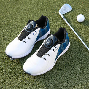 Chaussures de golf en cuir microfibre pour femmes et hommes, été, imperméables, semelle extérieure en caoutchouc à crampons professionnels, personnalisables - Product Image 3