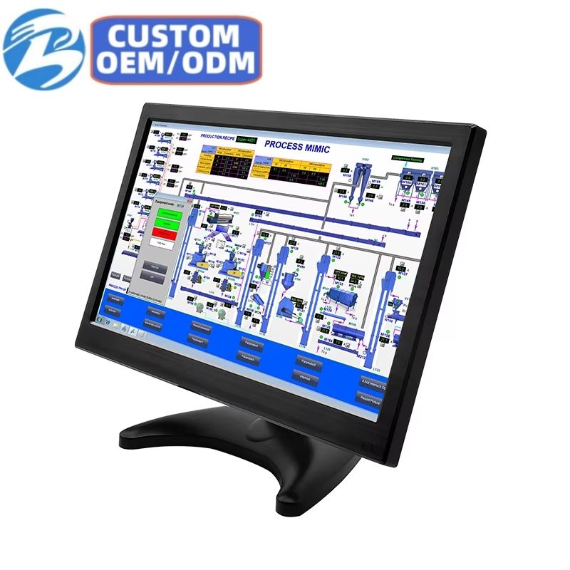 13.3 Inch IPS 1600*900 1920*1080 VGA AV BNC USB Non Screen Speaker Remote TFT Gaming IPS Industrial Game Monitor