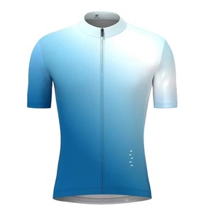 Maillot de cyclisme unisexe Zede à col montant, léger, respirant, séchage rapide, coupe-vent, couleur dégradée, pour le cyclisme sur route et VTT - Product Image 3