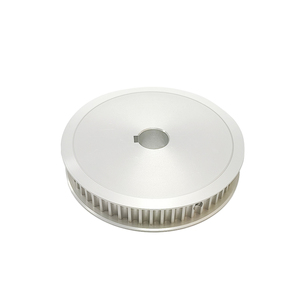 Werkseitig AT5/AT10 HTD 5M/8M Zahns ch eiben Flugzeuge Aluminium Stahl 10-80 Zähne Synchron scheiben für Verpackungs maschinen - Product Image 3