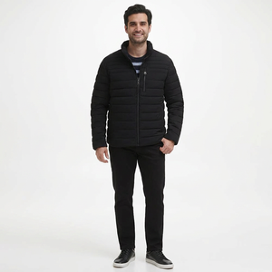 Veste matelassée légère et respirante pour homme FINER THREADS, à séchage rapide, entièrement zippée, résistante à l'eau, en tissu de toile rembourré de coton - Product Image 1