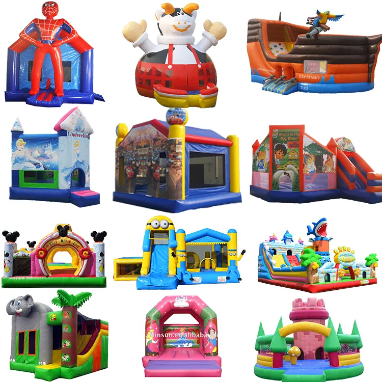 Inflatables Mat Beach Roller Grey Wall Balloons Inflatable Jumping Castle For Sale