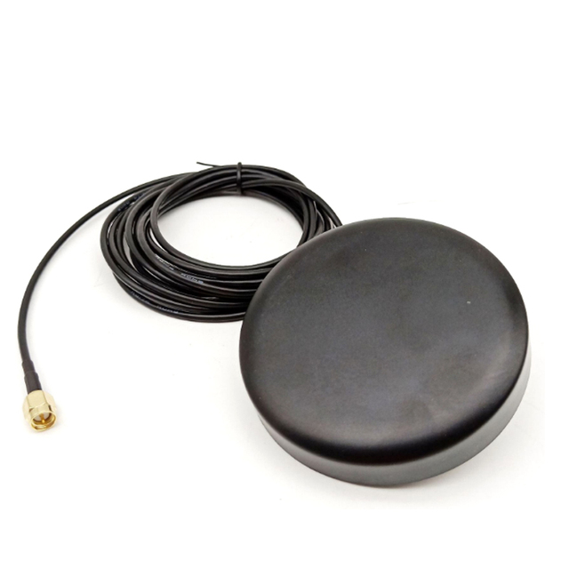 5dBi 4G LTE Outdoor Round Puck Antenna with RG174 Cable  Bolt Through Hole Mounting Combo Antenna