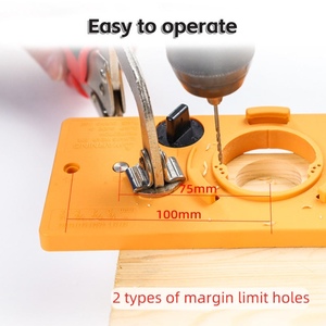 Plantilla de perforación de 35 mm para bisagras de puertas, herramienta de carpintería DIY - Product Image 3