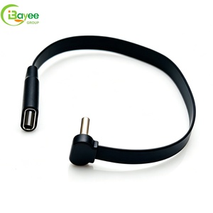 Ultra-thin Low Heat 90° Elbow Type c Charger <b>Cable</b> 3.2 Full Function 5A Fast Charging FPC <b>Cables</b> for <b>Power</b> Bank Mobile Shooting - Product Image 2