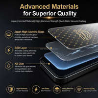 Kit d'installation de protection d'écran HD Golden Diamond Easy Installation Frame, verre trempé sans poussière pour iPhone 18 Duo Pro Max