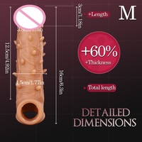 Extenseur de pénis en silicone, gaine creuse pour homme, en TPE souple, réaliste, énorme, pour usage sexuel adulte, prix avantageux
