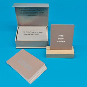 Caja Magnética <span class=keywords><strong>Personalizada</strong></span> con Cartas en Español, Mazos de Cartas con Mensajes Positivos y Afirmaciones para Mujeres - Product Image 2