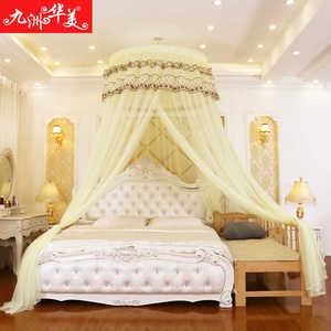 Nhà Máy Giá Bán Buôn Sang Trọng Phong Cách Polyester Ren Trang Trí Treo Tán Muỗi Lưới Muỗi - Product Image 4