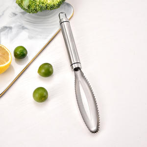 ที่ขูดเกล็ดปลาสแตนเลสแบบใช้มือ แถวคู่ ฟันคม สำหรับทำความสะอาดอาหารทะเล ใช้งานหนัก - Product Image 1