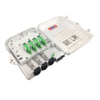 Caja de distribución FTTH de 8 núcleos Caja divisora de fibra óptica 1x8