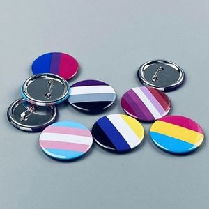 Cadeaux promotionnels en gros, fournisseur de badges métalliques, logo personnalisé, épingles à bouton rondes en étain - Product Image 3