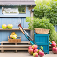 Efficiënte draagbare elektrische olijvenoogstmachine, handbediende lithium-accu fruitenschudder, oogstmachine voor boomgaardwerkzaamheden