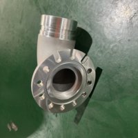 Alliage d'aluminium coulé basse pression 90 °   Raccord de tuyauterie coudé pour fluides