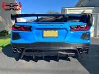 Diffuseur arrière en fibre de carbone sèche C8 pour Chevrolet Corvette C8, kit carrosserie pour pare-chocs arrière