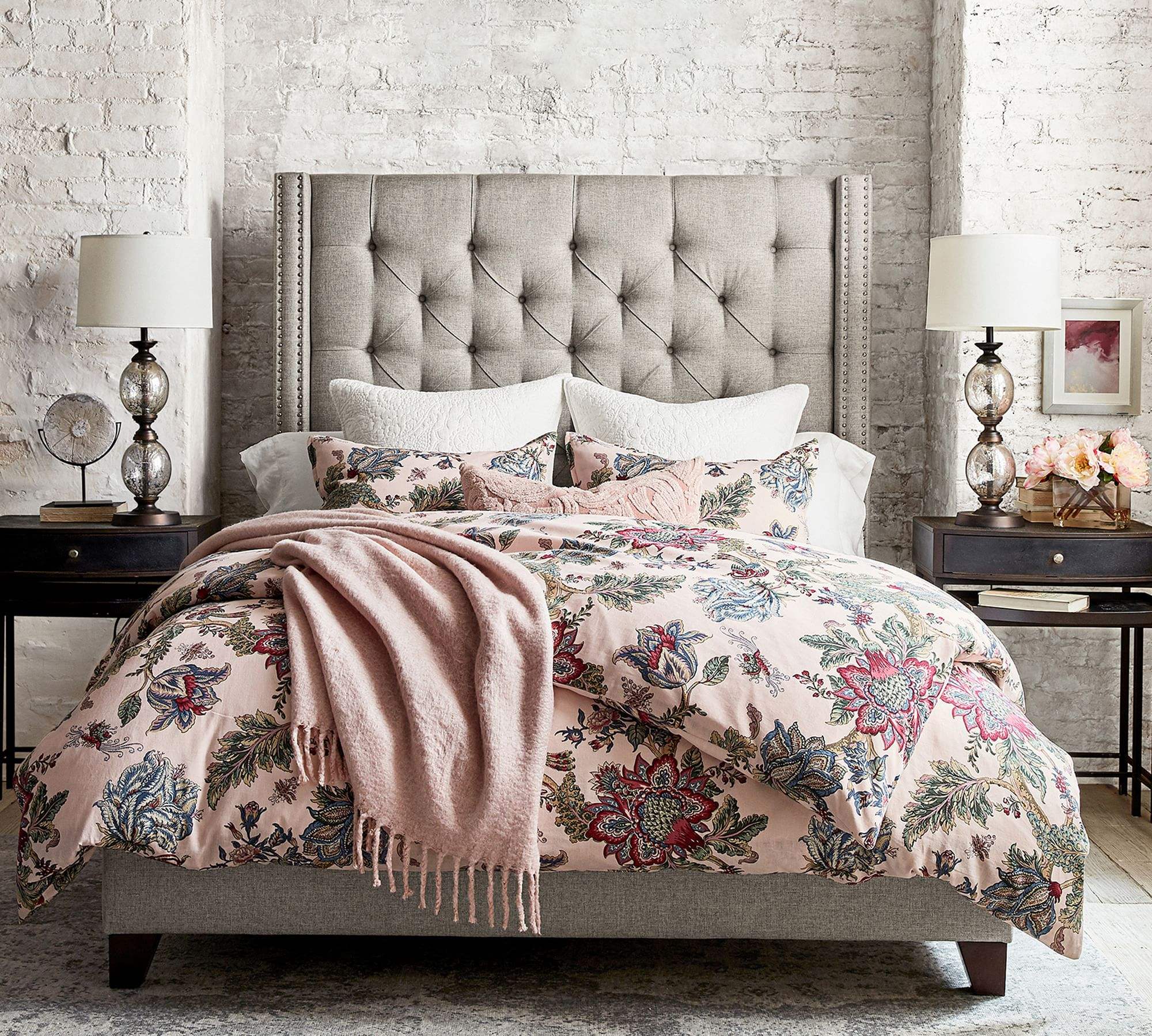 king bed kids bed bedroom furniture custom tufted upholstered bed