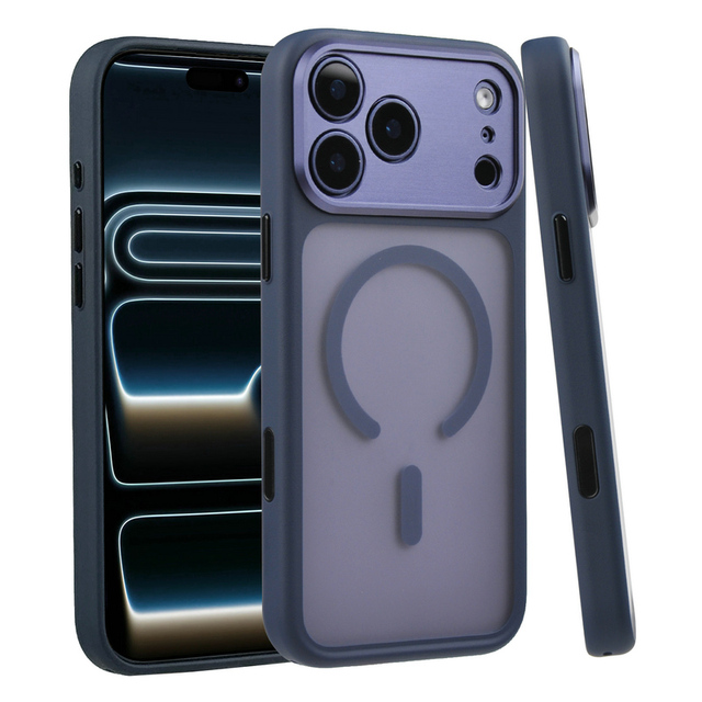 High Sensitive Capture Button Rubber Coated Armor PC+TPU Shockproof Magnetic Cell Phone Case for 17 Pro Max Support Custom Logo
