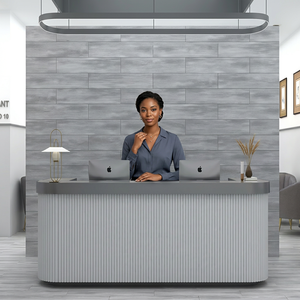 Latina Grey 8x48 Inch <b>Matte</b> Wood Look Porcelain Plank Tiles Contemporary Timber <b>Flooring</b> Design - Product Image 2