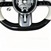 Volant de direction en fibre de carbone personnalisé, accessoires intérieurs de voiture pour Mercedes W204 W218 W214 W212 C63 Classe A Classe C Classe E