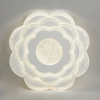Lustre LED moderne en métal intelligent pour chambre et salon, design en forme de fleur, indice de protection IP33, couleur changeante