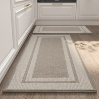 Tapis de cuisine moderne de luxe anti-fatigue, imperméable, antidérapant, en polyester tissé, d'épaisseur moyenne pour un usage domestique