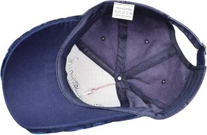 Cappello da sole unisex classico sportivo estivo a 5 pannelli in denim vintage effetto consumato con bordo smerigliato stile rock, regolabile, casual - Product Image 2
