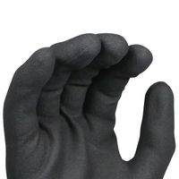 Gants de sécurité MaxiPact en nylon et spandex 15 jauges avec revêtement en mousse de nitrile, paume antidérapante, poignet tricoté, respirants, gants polyvalents