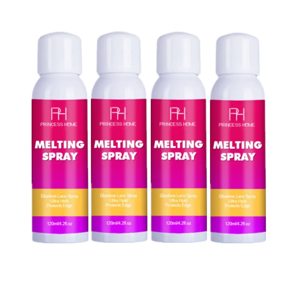 Großhandel Private Label Frontal Melting Glueless Spray Perücke Adhesive Melt Holding Spray Temporäre Hold Lace Melting Spray