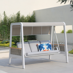 Divano a dondolo OSMEN Agave in alluminio per esterni, design moderno per giardino, <span class=keywords><strong>patio</strong></span> e villa - Product Image 4