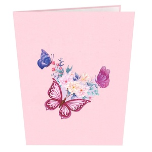 3D Flower Butterfly Birthday Card for Valentines Day, Anniversary, <strong>Thinking</strong> of <strong>You</strong>, All Occasions. - Product Image 2