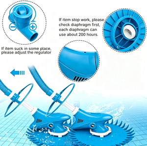 Potente Limpiador de <span class=keywords><strong>Piscinas</strong></span> Automático de Alta Calidad y Eficiencia, <span class=keywords><strong>Aspiradora</strong></span> <span class=keywords><strong>para</strong></span> <span class=keywords><strong>Piscinas</strong></span> (Azul) - Product Image 3