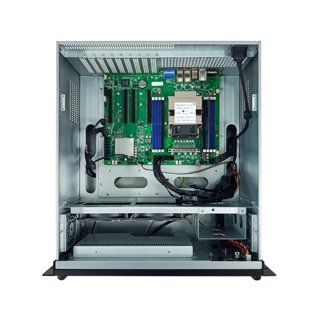 Custom AI server IPTV Server Studio Workstation With LCD Touch Screen Audio Video Process Management Server Rack