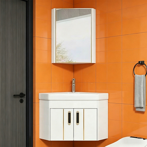 Excelente Gabinete <span class=keywords><strong>de</strong></span> Baño Triangular <span class=keywords><strong>de</strong></span> Pared, Resistente a la Humedad y Duradero, con <span class=keywords><strong>Lavabo</strong></span>, <span class=keywords><strong>de</strong></span> Gran Calidad - Product Image 2