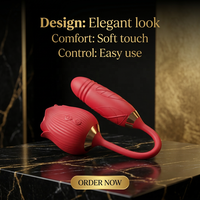 Vibrateur rose télescopique en silicone et ABS avec chargement magnétique USB, jouet sexuel pour femmes