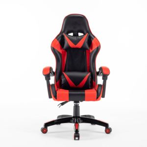 Silla de Escritorio Ergonómica de Cuero PVC con Respaldo Alto, Ajustable y Giratoria, para Juegos de PC, Muy Cómoda - Product Image 1