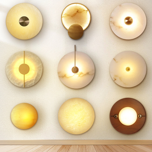 Lampe murale en albâtre vente en gros prix chambre à coucher applique murale de chevet applique murale de luxe originaire d'Espagne albâtre naturel - Product Image 1
