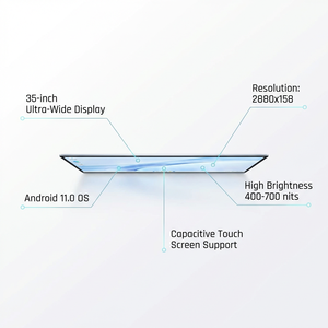 Écran LCD ultra-plat étiré de 35 pouces sous Android pour étiquettes électroniques de rayonnage (ESL), écran vidéo et signalétique de vente au détail - Product Image 2