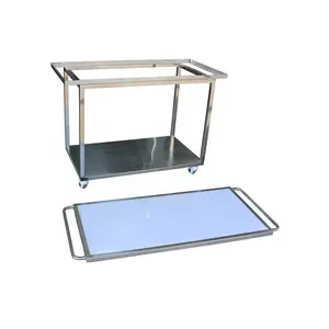 Pet Supplier Animal Veterinary X Ray Stretcher Mobile Table First-Aid Emergency Stainless Steel Pet Stretcher