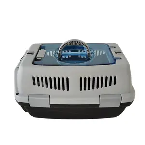 Hot Selling Pet Drager Box Draagbare Outdoor Reizen Vliegtuig Transportkooi Plastic Huisdier Flight Case Hond Kat Transportdoos