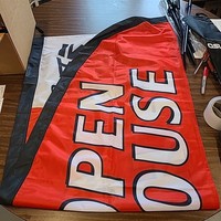 Kit de drapeau plume personnalisé avec sac de transport, drapeau plume pour agents immobiliers lors de visites immobilières