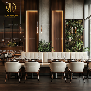 Modern Commercial White Curved Leather Wooden Hotel Restaurant Chair with Table <strong>Sofa</strong> Booth Seating Furniture Booth for <strong>Cafeteria</strong> - Product Image 5
