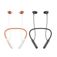 Earphone Leher Fleksibel dengan Pengisian Daya Magnetis Otomatis untuk V5.3 Active Noise Cancellation (ANC) Tahan Air IPX2 JL