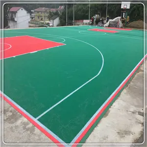Toptan 20x20 ayak DIY spor alan döşeme için açık köy basketbol mahkemesi fayans