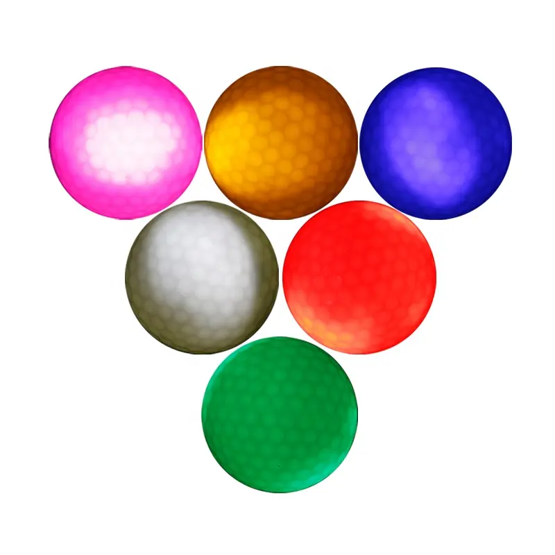 Factory Price LED Light Up Golf Balls Glow In The Dark Night Golf Balls - Multi Colors Of Blue Orange Red White Green Pink