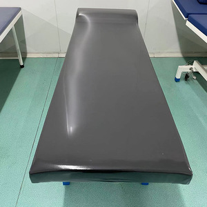 เตียงตรวจโรคสแตนเลสแบบมีฟองน้ำสำหรับใช้ในโรงพยาบาลและคลินิก - Product Image 1