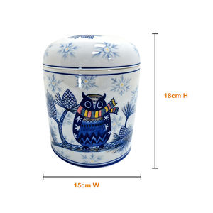 Urne funéraire en céramique pour animaux de compagnie, prix d'<span class=keywords><strong>usine</strong></span>, peinte à la main, urnes commémoratives pour chiens et chats, petit récipient souvenir pour les cendres des animaux bien-aimés - Product Image 2