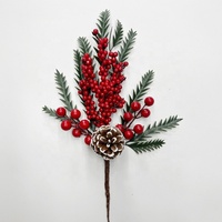 Branches de sapin artificielles en aluminium pour décorations de jardin, brindilles de canneberge artificielle scintillantes pour lacs et jardins, branches d'arbre LED éternelles