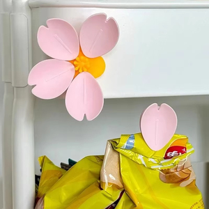En gros, Clip de scellage magnétique pour réfrigérateur Sakura, autocollant de scellage pour collations en forme de pétale, décoration florale, organisateur domestique - Product Image 6