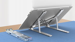 Supporto portatile 2024 per Tablet iPad stand in lega di alluminio Desktop pieghevole supporto per <span class=keywords><strong>Notebook</strong></span> regolabile per/ - Product Image 2